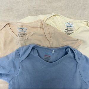Set of Three Magnetic Me Simply Onesies in Size 9-12M